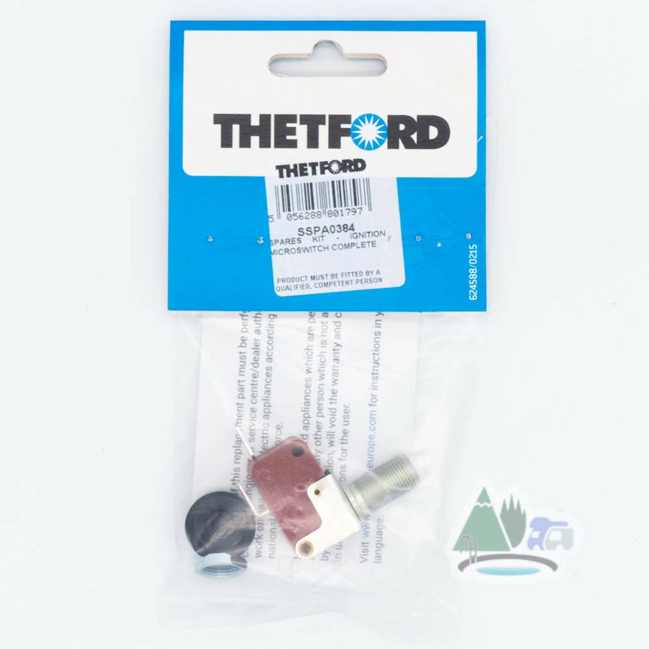 Thetford Spare - Ignition Switch Button with Fixing Nuts - SSPA0384 - Image 7