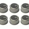 Thetford Spares - 6 Pack Drive Control Knob Set in Black for Caravan or Motorhome
